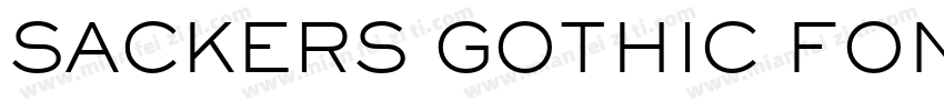 SACKERS GOTHIC FONT字体转换